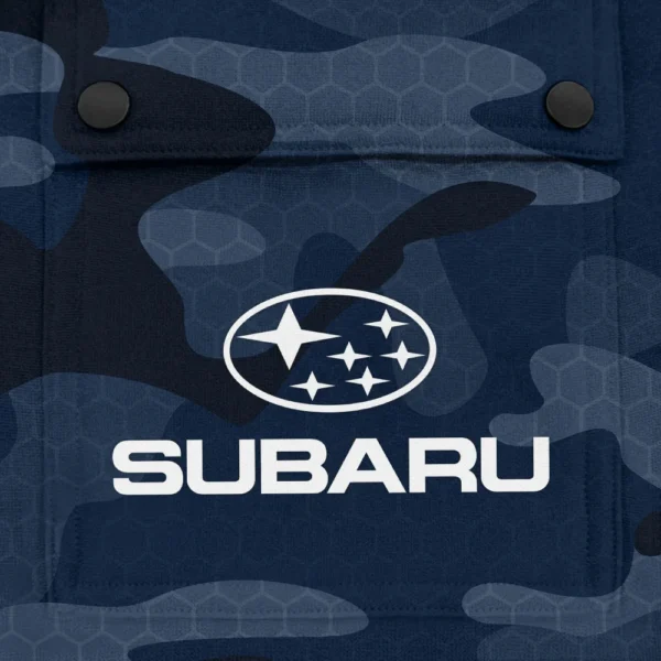 Subaru Exclusive Logo Fashion Hoodie Half Zip BLC11625A1SBR - Navy - Image 3