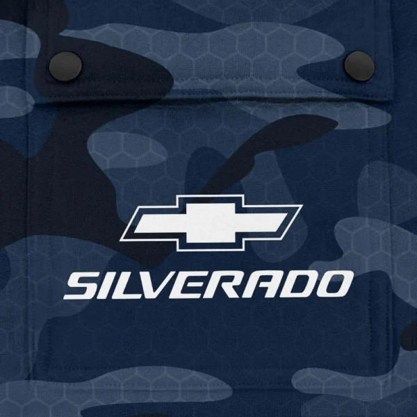Silverado Exclusive Logo Fashion Hoodie Half Zip BLC11625A1SIL - Navy - Image 3