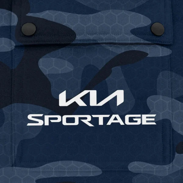 Sportage Exclusive Logo Fashion Hoodie Half Zip BLC11625A1SPT - Navy - Image 3