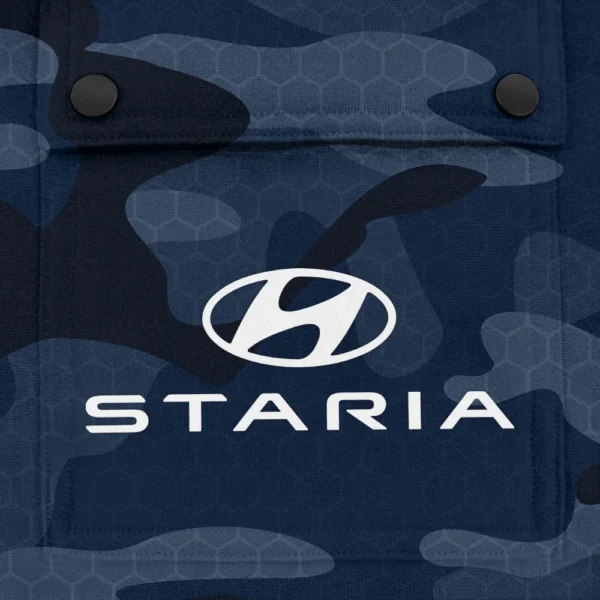 Staria Exclusive Logo Fashion Hoodie Half Zip BLC11625A1SRA - Navy - Image 3
