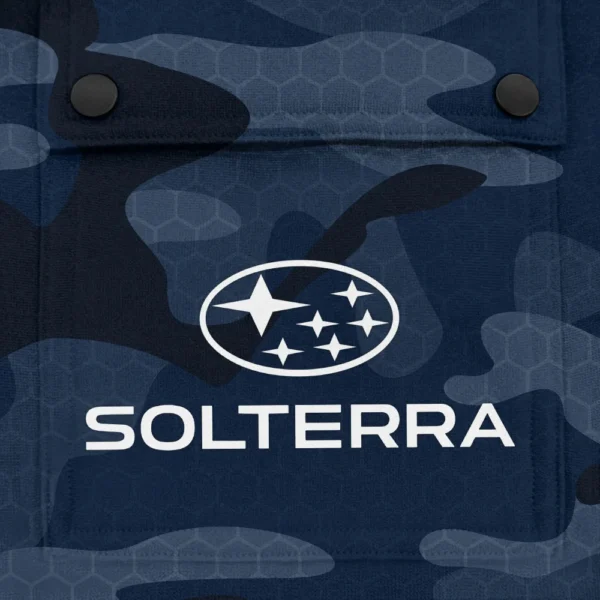 Solterra Exclusive Logo Fashion Hoodie Half Zip BLC11625A1STR - Navy - Image 3