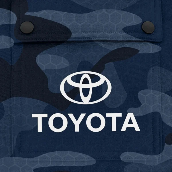 Toyota Exclusive Logo Fashion Hoodie Half Zip BLC11625A1TOY - Navy - Image 3