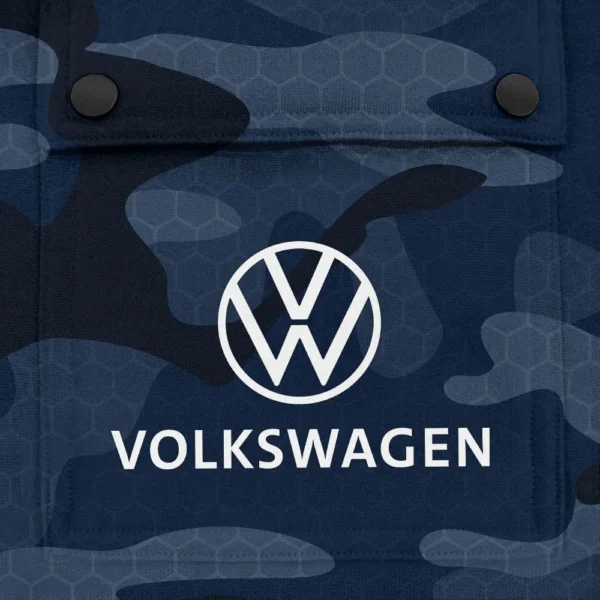 Volkswagen Exclusive Logo Fashion Hoodie Half Zip BLC11625A1VWG - Navy - Image 3