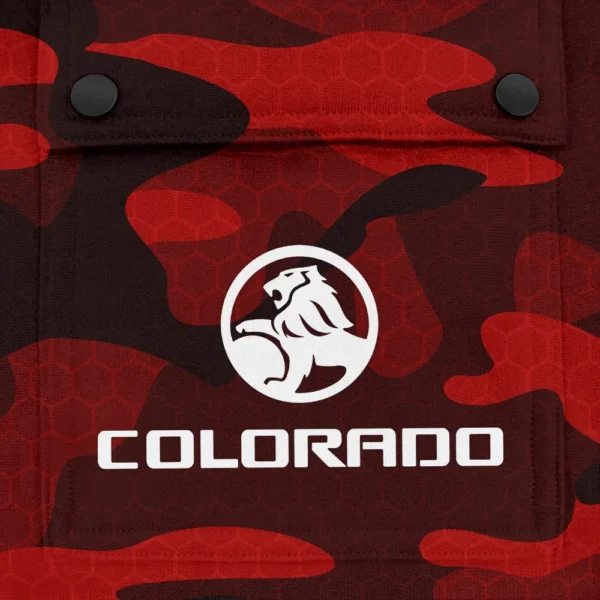 Colorado Exclusive Logo Fashion Hoodie Half Zip BLC11625A1CLD - Red - Image 3
