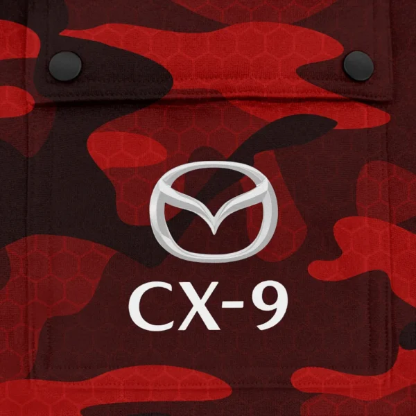 CX-9 Exclusive Logo Fashion Hoodie Half Zip BLC11625A1CX9 - Red - Image 3
