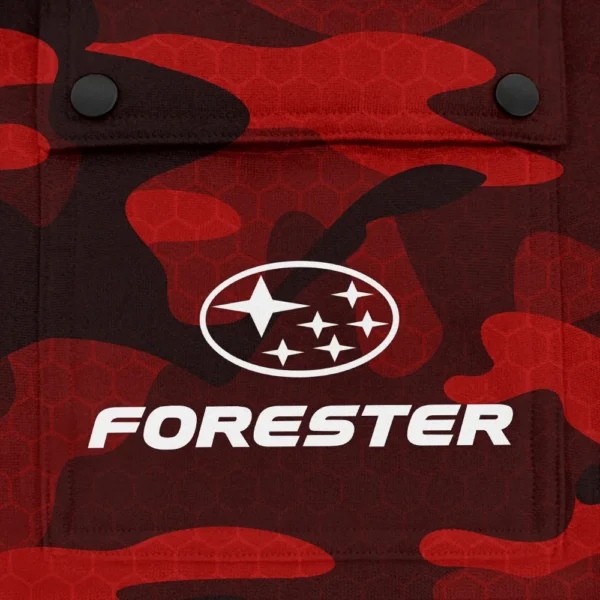 Forester Exclusive Logo Fashion Hoodie Half Zip BLC11625A1FST - Red - Image 3