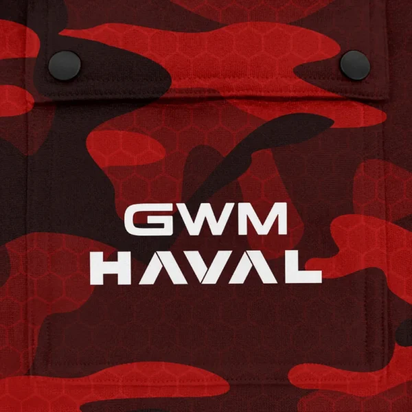 Haval Exclusive Logo Fashion Hoodie Half Zip BLC11625A1HAV - Red - Image 3