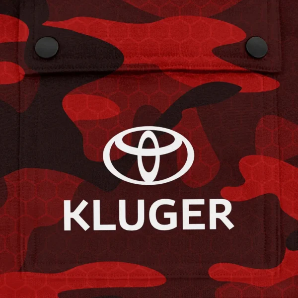 Kluger Exclusive Logo Fashion Hoodie Half Zip BLC11625A1KLG - Red - Image 3