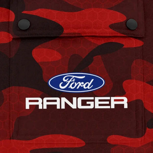 Ranger Exclusive Logo Fashion Hoodie Half Zip BLC11625A1RNG - Red - Image 3