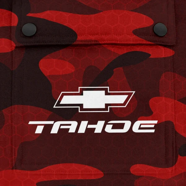 Tahoe Exclusive Logo Fashion Hoodie Half Zip BLC11625A1TAH - Red - Image 3