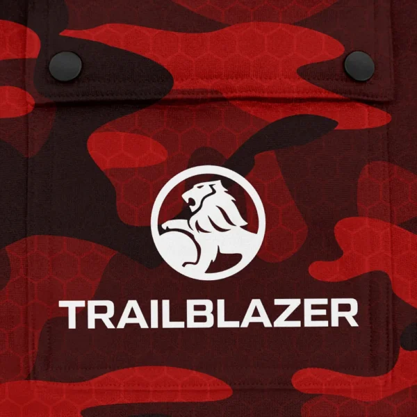 Trailblazer Exclusive Logo Fashion Hoodie Half Zip BLC11625A1TBZ - Red - Image 3