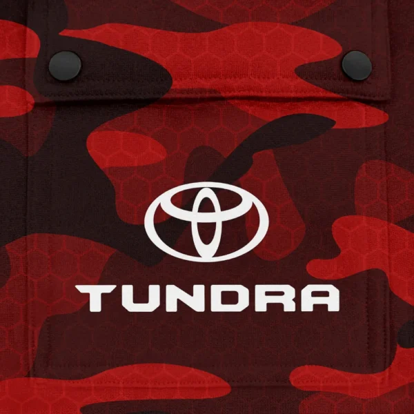 Tundra Exclusive Logo Fashion Hoodie Half Zip BLC11625A1TDR - Red - Image 3
