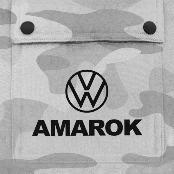Amarok Exclusive Logo Fashion Hoodie Half Zip BLC11625A1AMK - White - Image 3