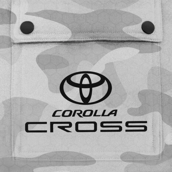 Corolla Cross Exclusive Logo Fashion Hoodie Half Zip BLC11625A1CCR - White - Image 3