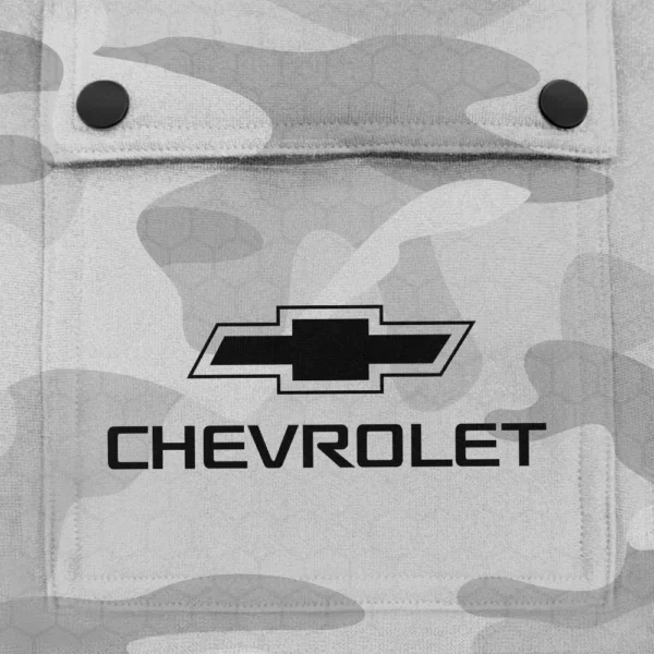 Chevrolet Exclusive Logo Fashion Hoodie Half Zip BLC11625A1CHE - White - Image 3