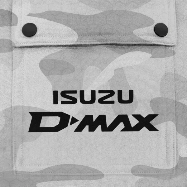 D-MAX Exclusive Logo Fashion Hoodie Half Zip BLC11625A1DMAX - White - Image 3