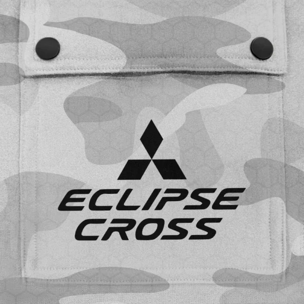 Eclipse Cross Exclusive Logo Fashion Hoodie Half Zip BLC11625A1ECC - White - Image 3