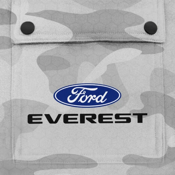 Everest Exclusive Logo Fashion Hoodie Half Zip BLC11625A1EVT - White - Image 3