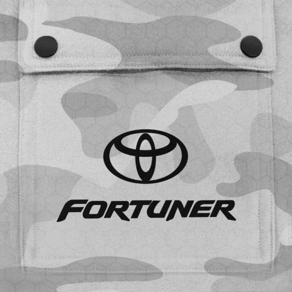 Fortuner Exclusive Logo Fashion Hoodie Half Zip BLC11625A1FTN - White - Image 3