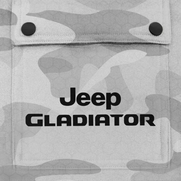 Gladiator Exclusive Logo Fashion Hoodie Half Zip BLC11625A1GDT - White - Image 3