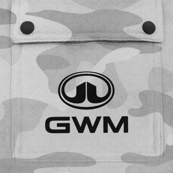 GWM Exclusive Logo Fashion Hoodie Half Zip BLC11625A1GWM - White - Image 3
