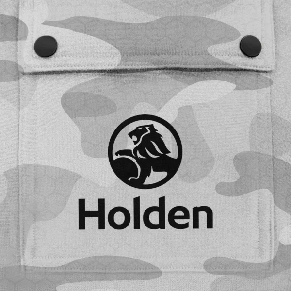 Holden Exclusive Logo Fashion Hoodie Half Zip BLC11625A1HLD - White - Image 3