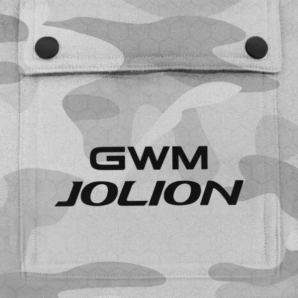 Jolion Exclusive Logo Fashion Hoodie Half Zip BLC11625A1JOL - White - Image 3