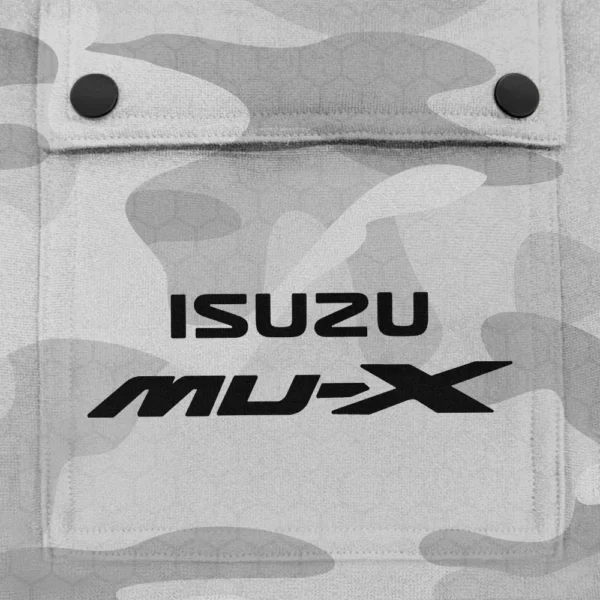MU-X Exclusive Logo Fashion Hoodie Half Zip BLC11625A1MUX - White - Image 3
