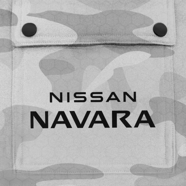 Navara Exclusive Logo Fashion Hoodie Half Zip BLC11625A1NVR - White - Image 3