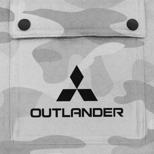 Outlander Exclusive Logo Fashion Hoodie Half Zip BLC11625A1OLD - White - Image 3