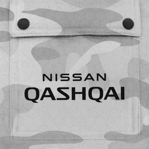 Qashqai Exclusive Logo Fashion Hoodie Half Zip BLC11625A1QQI - White - Image 3
