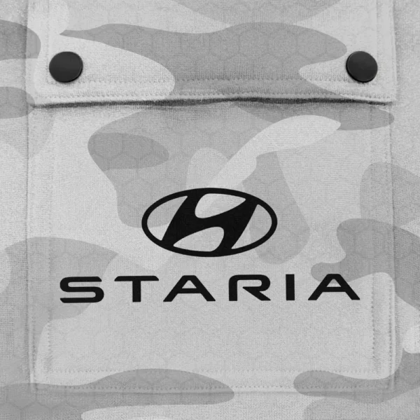 Staria Exclusive Logo Fashion Hoodie Half Zip BLC11625A1SRA - White - Image 3