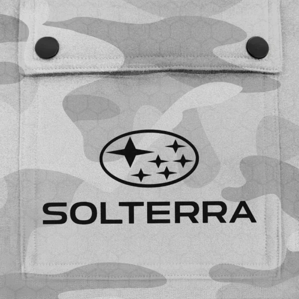 Solterra Exclusive Logo Fashion Hoodie Half Zip BLC11625A1STR - White - Image 3