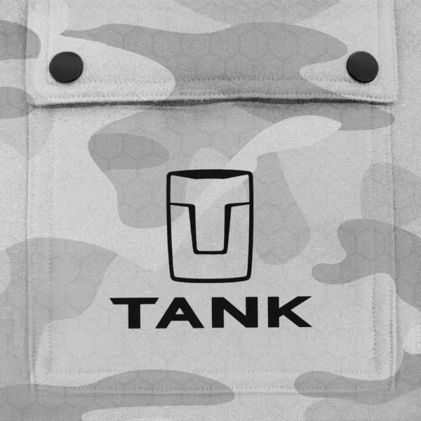 Tank Exclusive Logo Fashion Hoodie Half Zip BLC11625A1TANK - White - Image 3