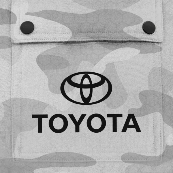 Toyota Exclusive Logo Fashion Hoodie Half Zip BLC11625A1TOY - White - Image 3
