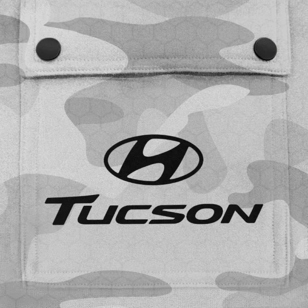 Tucson Exclusive Logo Fashion Hoodie Half Zip BLC11625A1TSN - White - Image 3