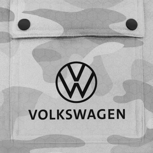 Volkswagen Exclusive Logo Fashion Hoodie Half Zip BLC11625A1VWG - White - Image 3