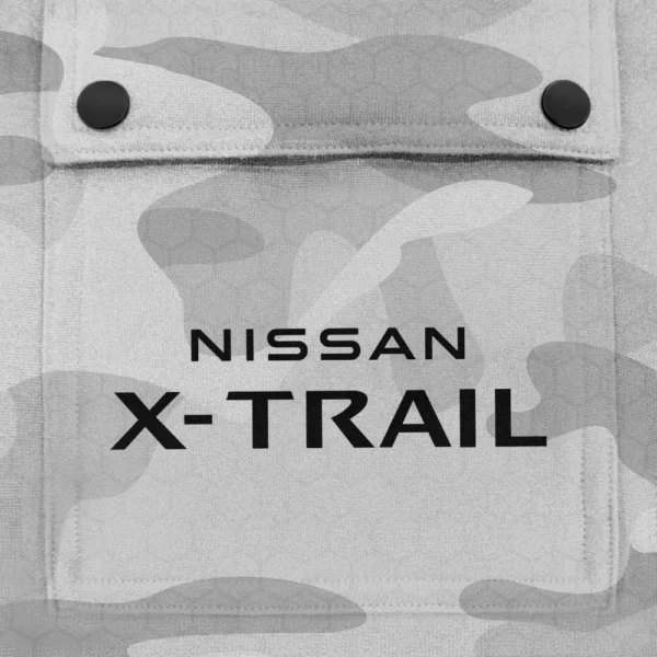 X-Trail Exclusive Logo Fashion Hoodie Half Zip BLC11625A1XTL - White - Image 3