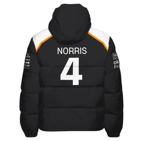 Lando Norris LN4 McLaren F1 Exclusive Down & Puffer Jackets BLF19625A2HCJ - Image 3