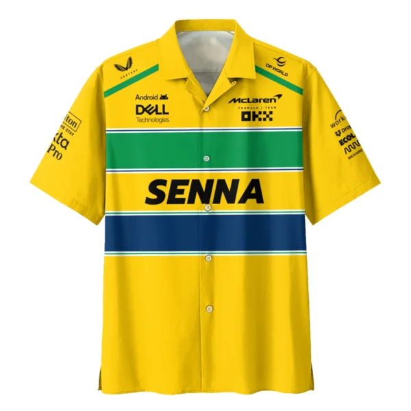 Ayrton Senna McLaren Formula One Exclusive Hawaiian Shirt BLF1190525A2HW - Image 2