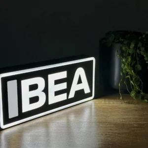 Oliver Bearman Haas F1 Team Name Abbreviation Sign with LED Lighting F1 Racing Gift BLF1LEDA1BEA