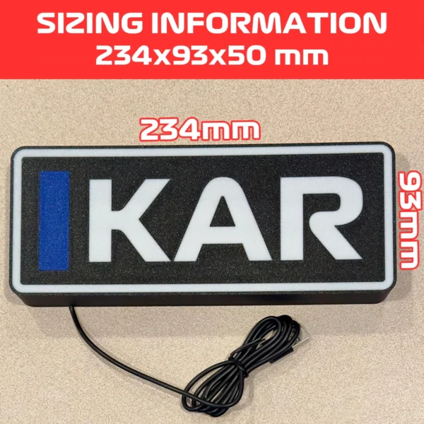 Ayrton Senna McLaren F1 Team Name Abbreviation Sign with LED Lighting F1 Racing Gift BLF1LEDA1SEN2 - Image 3
