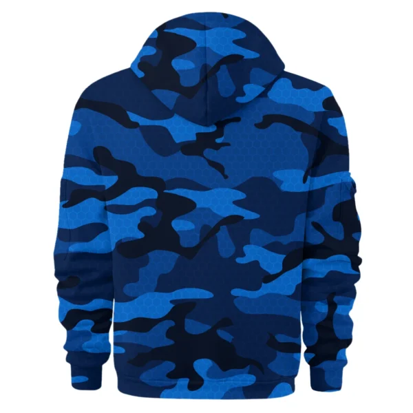 Land Cruiser Exclusive Logo Fashion Hoodie Half Zip BLC11625A1LCR - Blue - Image 2