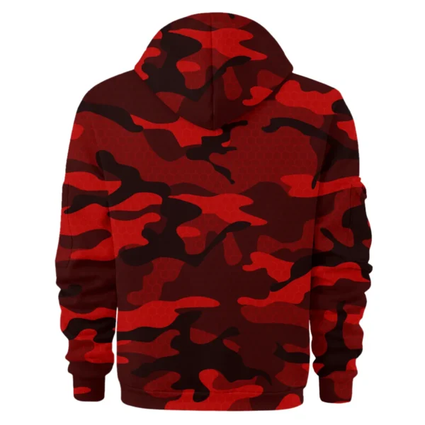 Kluger Exclusive Logo Fashion Hoodie Half Zip BLC11625A1KLG - Red - Image 2